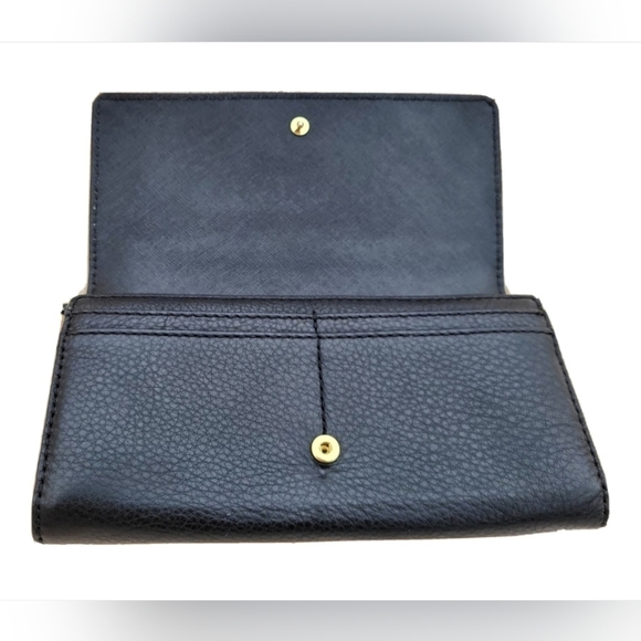 Michael Kors Fulton Black Leather Wallet-EUC - Picture 2 of 13